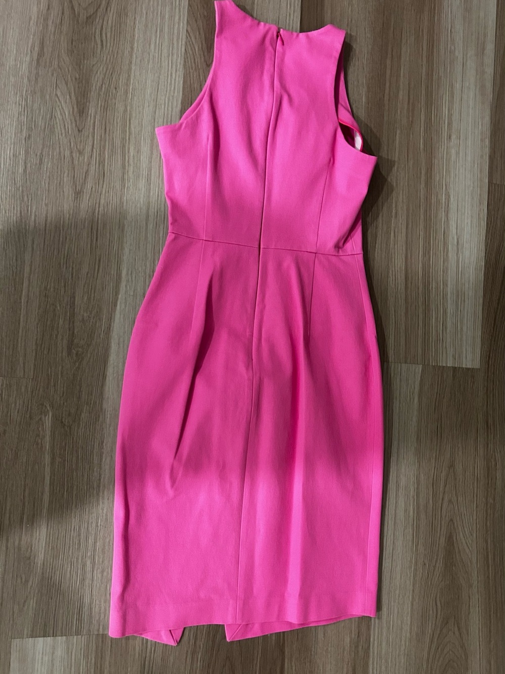 Banana Republic Hot Pink Sleeveless Midi Sheath Dress - Picture 3 of 3